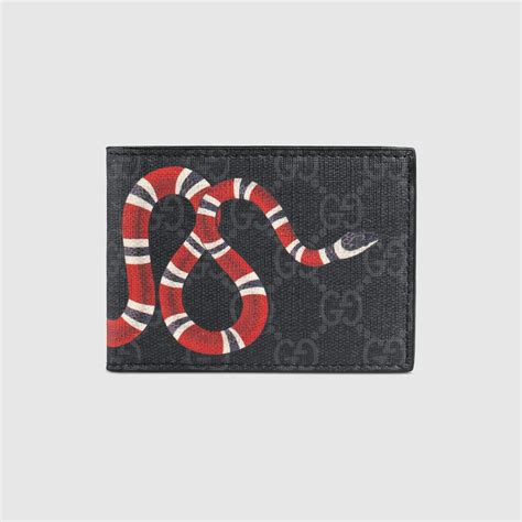 cartera gucci serpiente|gucci kingsnake card case.